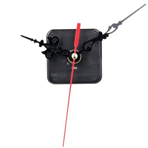 Black Kitchen Wall Clock Red Second Hand 56Cm X 22Cm Modern Design