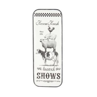 Black Metal Farmhouse Sign Wall Decor 42 in. x 15 in.