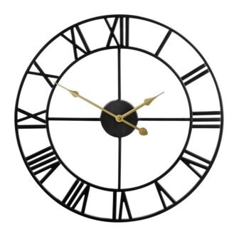 Black Modern Metal Wall Clocks