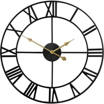 Black Modern Metal Wall Clocks - blackmodernmetalwallclocks 253