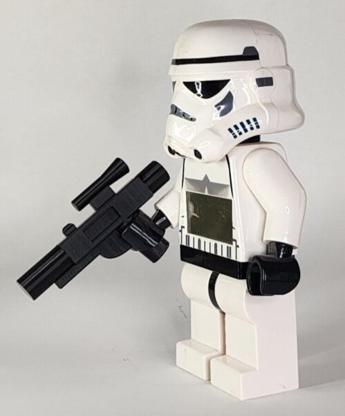 Black PLA+ Medium Blaster rifle for Lego Star Wars Alarm Clocks - PLA+ 3D Print