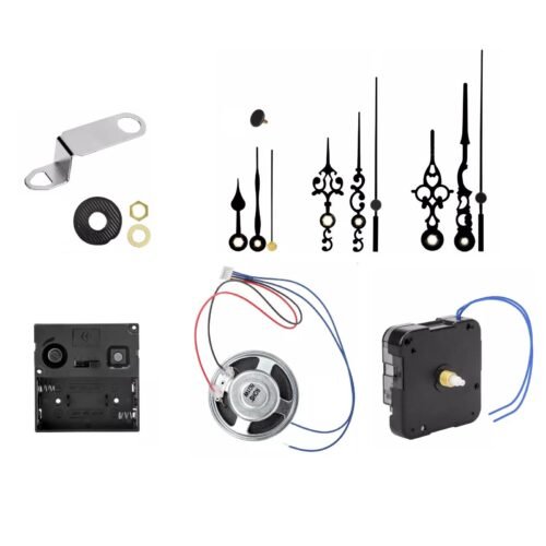 Black Quartz Wall Clock Movement DIY Hands Repair Tool Kit Replacement Part