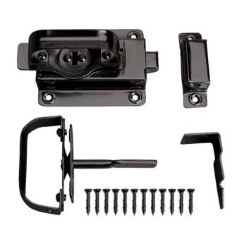 Black Swinging Door Latch