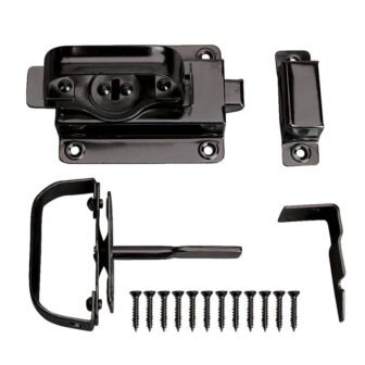 Black Swinging Door Latch