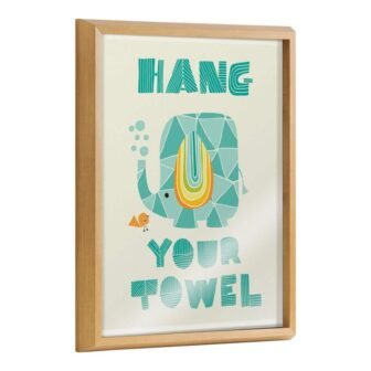 Blake Splish Splash Zoo Elephant Framed Printed Glass by Heather Rosas Framed...