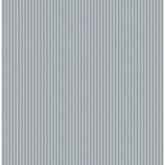 Blue Ticking Stripe Wallpaper Sample