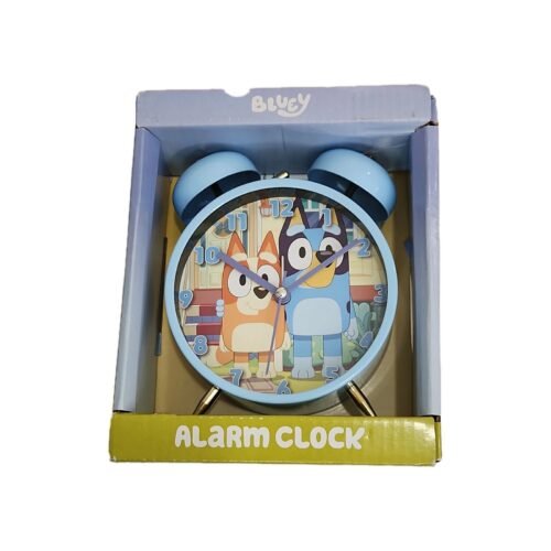 Bluey & Bingo Twin Bell Alarm Clock NEW (1 AA Battery not included)