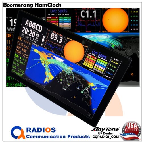 Boomerang HamClock HCTOUCH Amateur Radio Wall Clock 10" TOUCH LCD