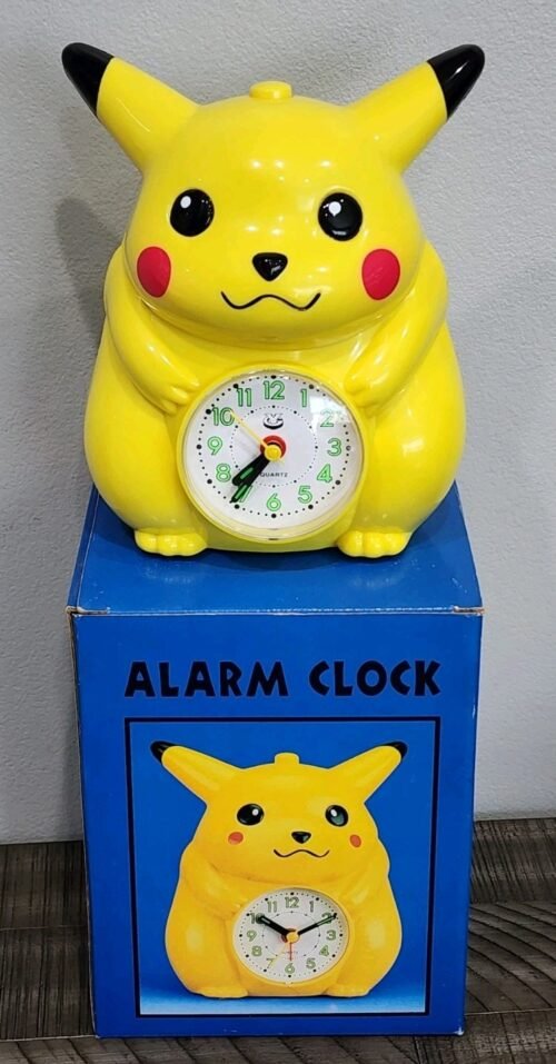 Bootleg Pokemon Pikachu 7" Tall Musical Alarm Clock Tested