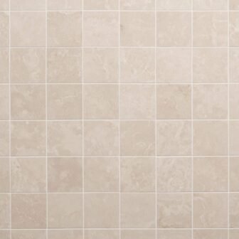 Botticino Extra Light Beige 12 in. x 12 in. Honed Marble Mosaic...