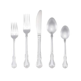 Bouquet 46-Piece Silver Stainless Steel Flatware Set (Service for 8)