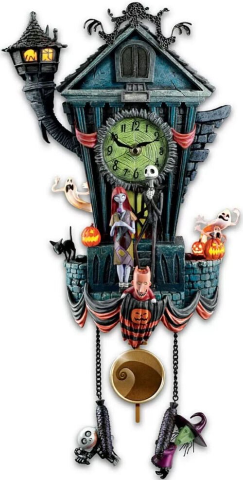 Bradford Exchange Cuckoo Clock: Tim Burton's The Nightmare Before Christmas Wall