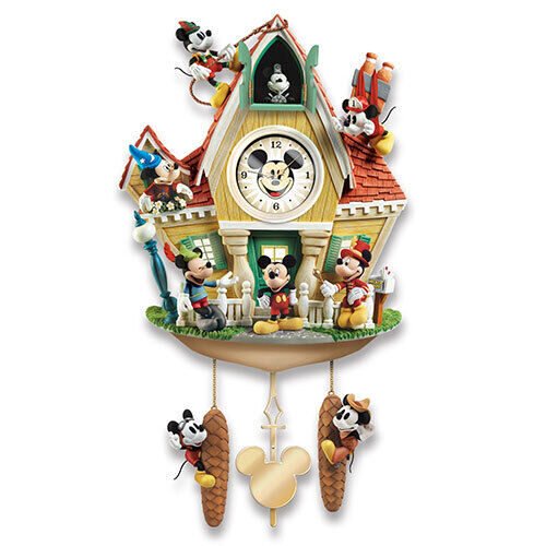 Bradford Exchange Disney Mickey Mouse Through The Years Cuckoo Clock