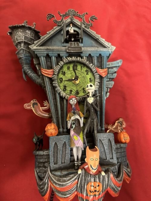 Bradford Exchange Disney Nightmare Before Christmas Cuckoo Wall Clock Jack Sally