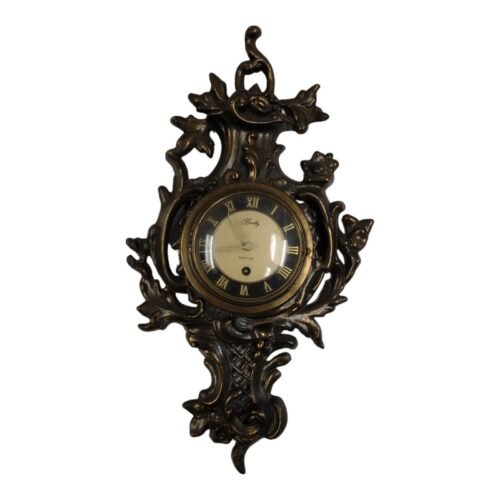 Bradley Eight Day Cast Iron Wall Clock Crack Glass Steampunk Heavy For Parts