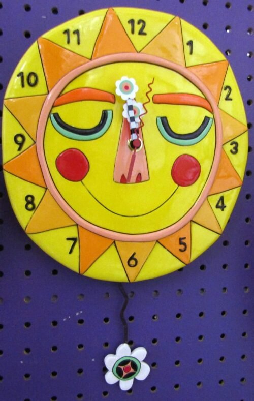 BRAND NEW ALLEN DESIGN WALL CLOCK "BLOOMING BRIGHT CLOCK" 6016858