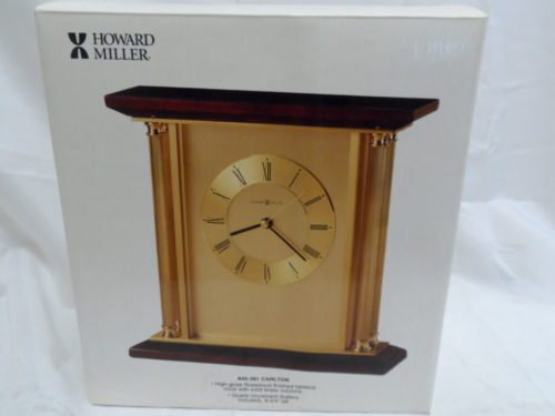 BRAND NEW Howard Miller 645-391 Carlton Table Clock (7338-1)
