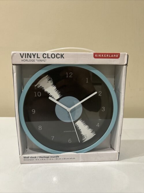 Brand New Kikkerland HORLOGE “ VINYL” Wall Clock.