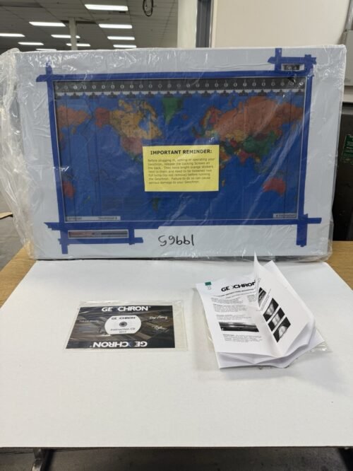 Brand New Original Kilburg Geochron Vintage Timezone World Clock Map Indicator
