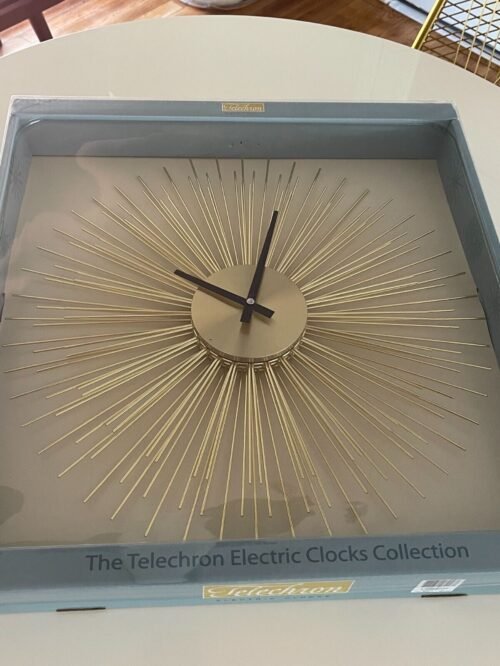 BRAND NEW Telechron Electric Clocks Collection, Mid-Century Modern, Gold