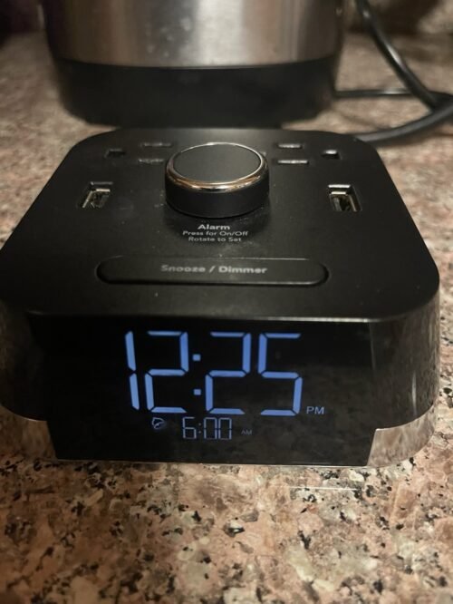 Brandstand CubieTime BPECT USB Ports Power Charging Outlets Hotel Alarm Clock