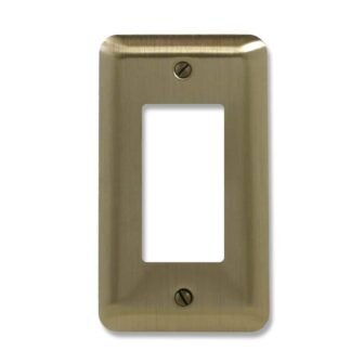 Brass 1-Gang Decorator/Rocker Wall Plate (1-Pack)
