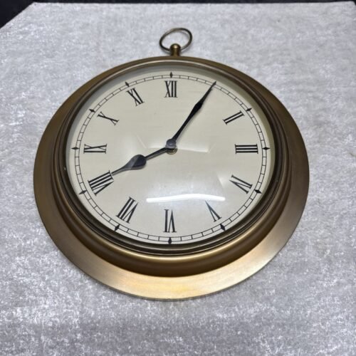 Brass nautical wall clock vintage-heavy -India-WORKS