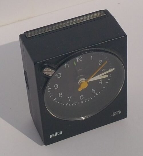 BRAUN Alarm Clock Voice Control 4 763 AB 30 vs Germany fully working NICE!