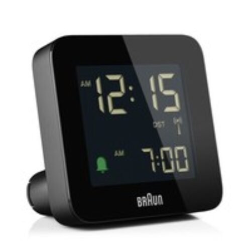 Braun BC 09 B-DCF Wireless Alarm Clock Multiband Black Digital Radio Controlled 67018