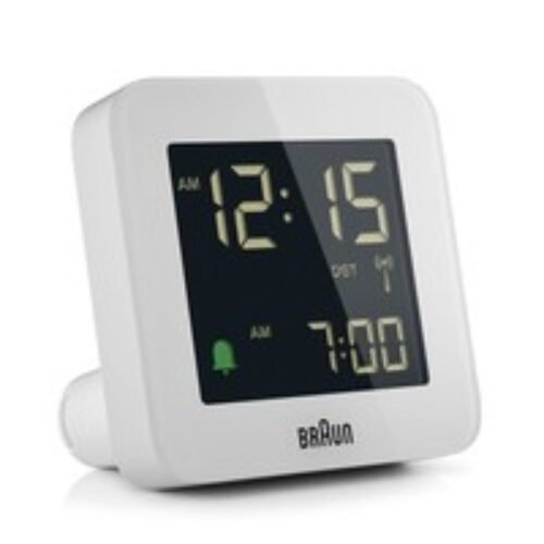 Braun BC DCF Wireless Alarm Clock Multiband White Digital Radio Controlled Alarm 67019