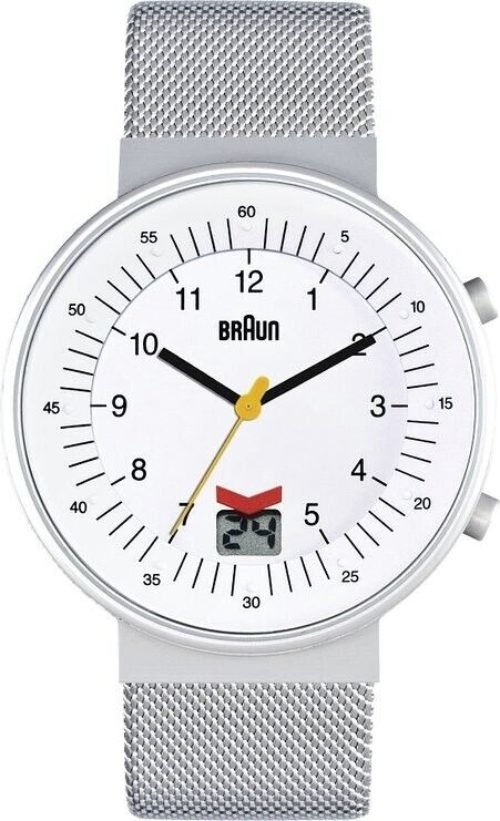 BRAUN BN0087WHSLMHG Silver White / Quartz Men's Wrist Watch
