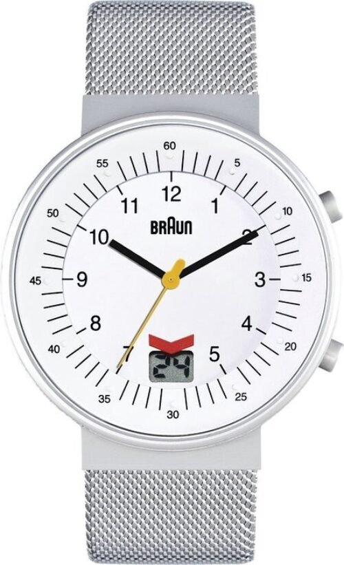 BRAUN BN0087WHSLMHG Silver White / Quartz Men's Wrist Watch