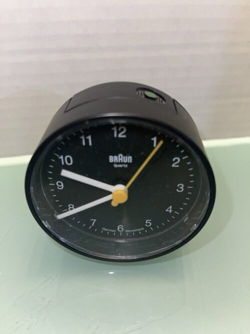 Braun Classic Analog Alarm Clock. Model# BNC001BKBK.