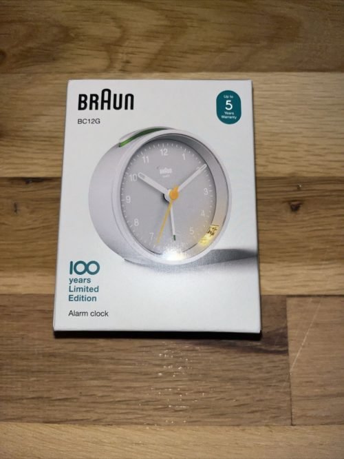 BRAUN CLASSIC ANALOGUE ALARM CLOCK DESK 100 Years Limited Edition