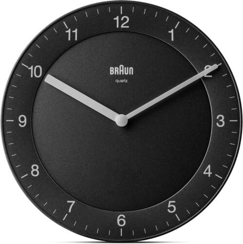 Braun Classic Analogue Wall Clock with Quiet Quartz Movement, Easy to Read, 20Cm