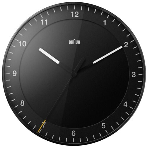 Braun Classic Analogue Wall Clock With Silent Sweeping Quartz Movement, Easy To