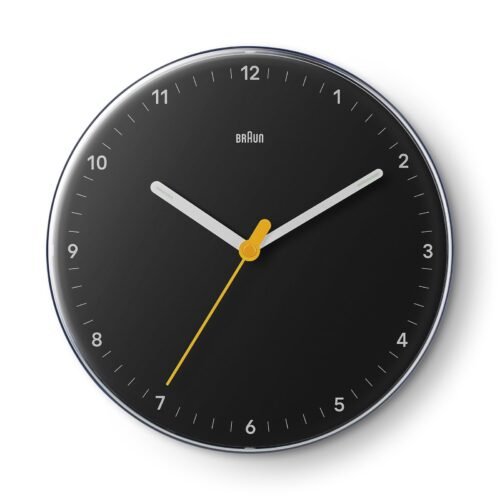 Braun Classic Analogue Wall Clock With Silent Sweeping Quartz Movement, Easy To