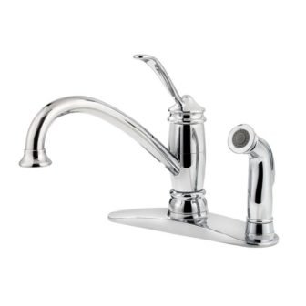Brookwood Single-Handle Side Sprayer Kitchen Faucet in Polished Chrome