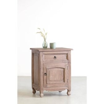 Brown Wash Kepler Bedside Table