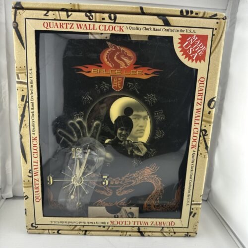 Bruce Lee Quartz Clock Made In USA 10” X 12” New Never Used