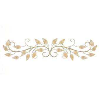 Brushed Gold Over The Door Metal Wall Decor