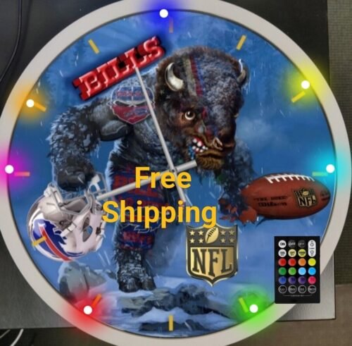 Buffalo Bills RGB Led Clock