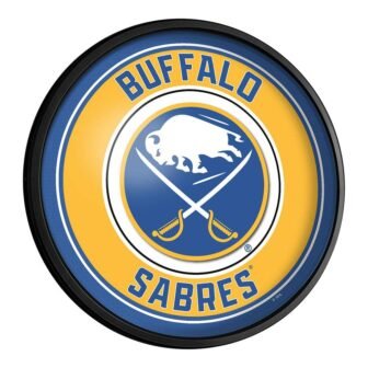 Buffalo Sabres: Round Slimline Lighted Wall Sign 18"L X 18"W 2.5"D