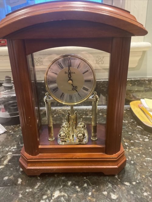 Bulova B1848 Nordale quartz anniversary clock