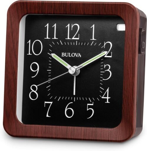 Bulova B1870 Manor Easy To Read LED Tabletop Wall Alarm Clock