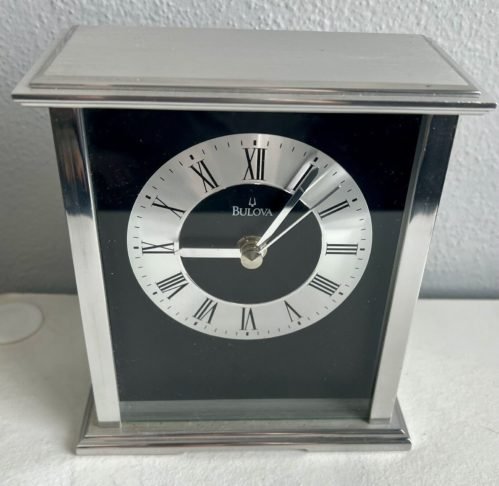 Bulova Baron Mantel/Tabletop clock In Working Condition