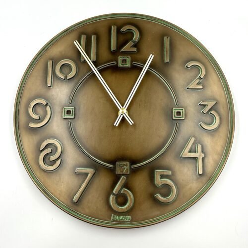 Bulova C3333 Exhibition Frank Lloyd Wright Wall Clock 12 Inch Tested Works