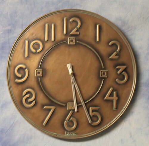 Bulova C3333 Exhibition Frank Lloyd Wright Wall Clock – EUC
