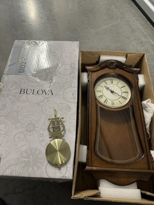 Bulova C3542 CRANBROOK Pendulum Wall Clock - Brown