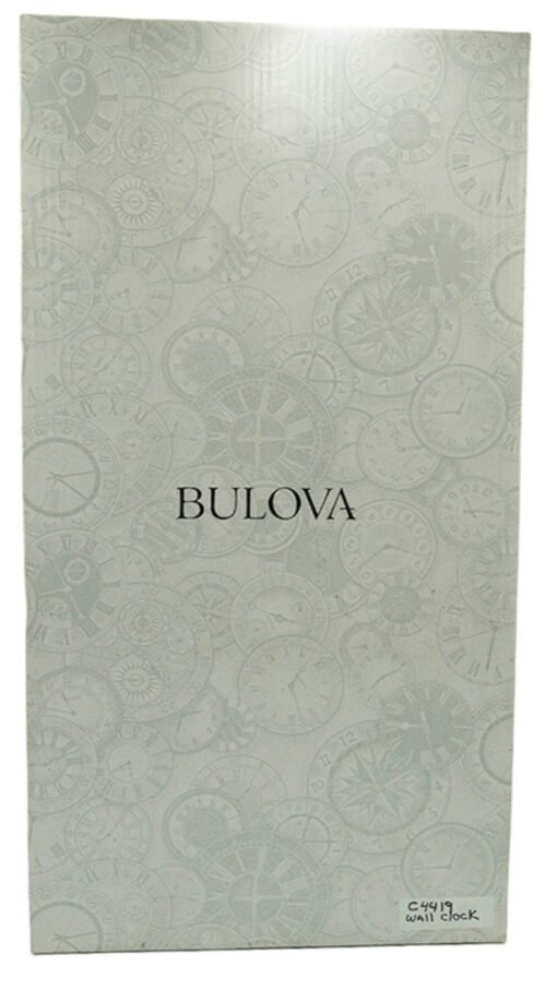 BULOVA C4419 MANORCOURT CHIME/PENDULUM WALL CLOCK - Open Box